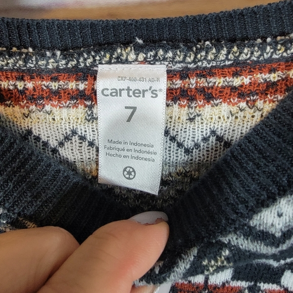 Carter's Girls Sweater dress size 7 - Picture 4 of 15
